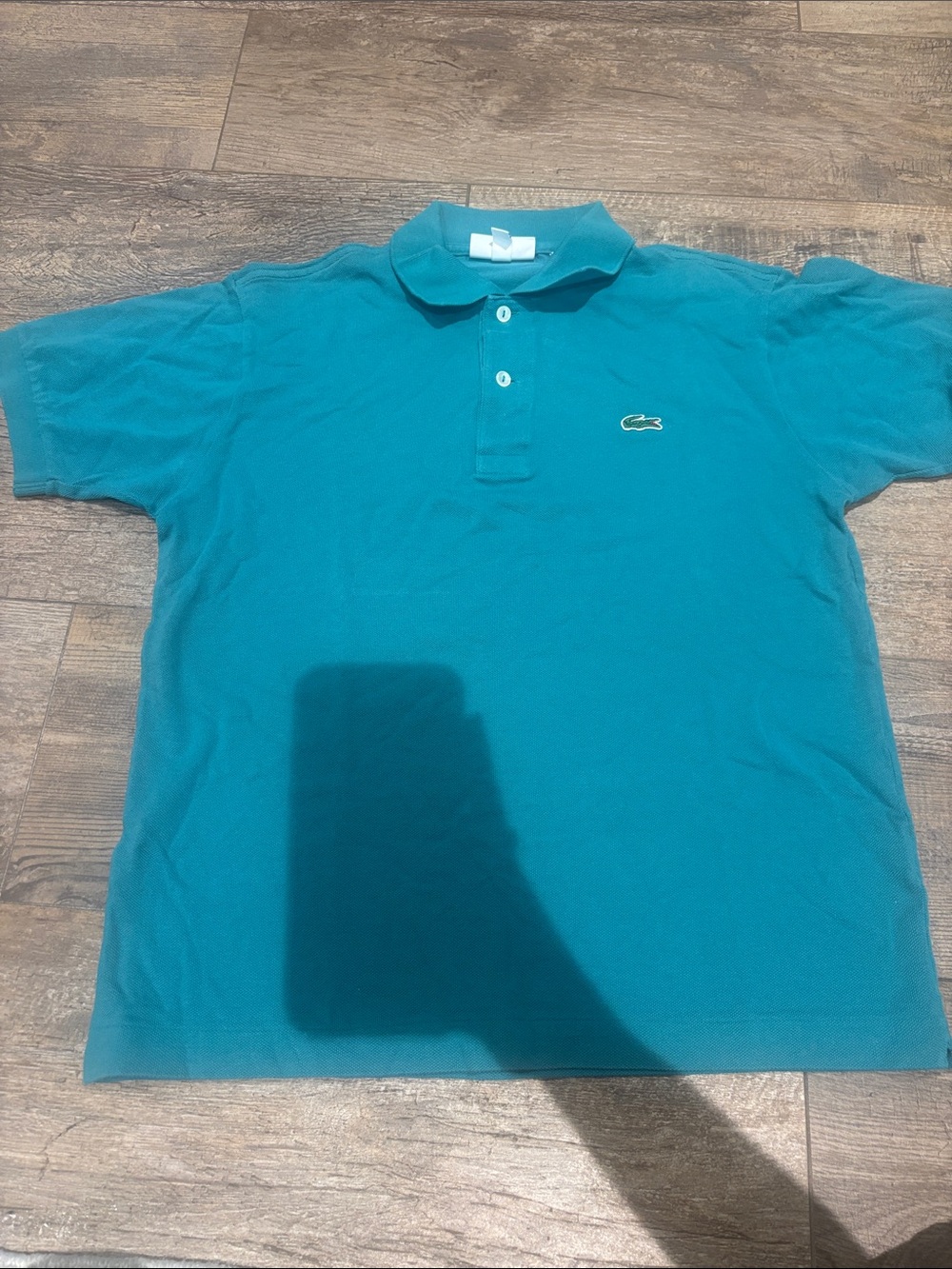 Lacoste Men's Teal Blue Short-Sleeve Polo